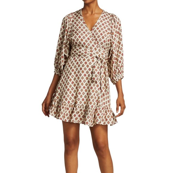 By Timo Dresses & Skirts - NEW By TiMo Bohemian ruffle wrap dress boho hippy kimono jacket coverup resort